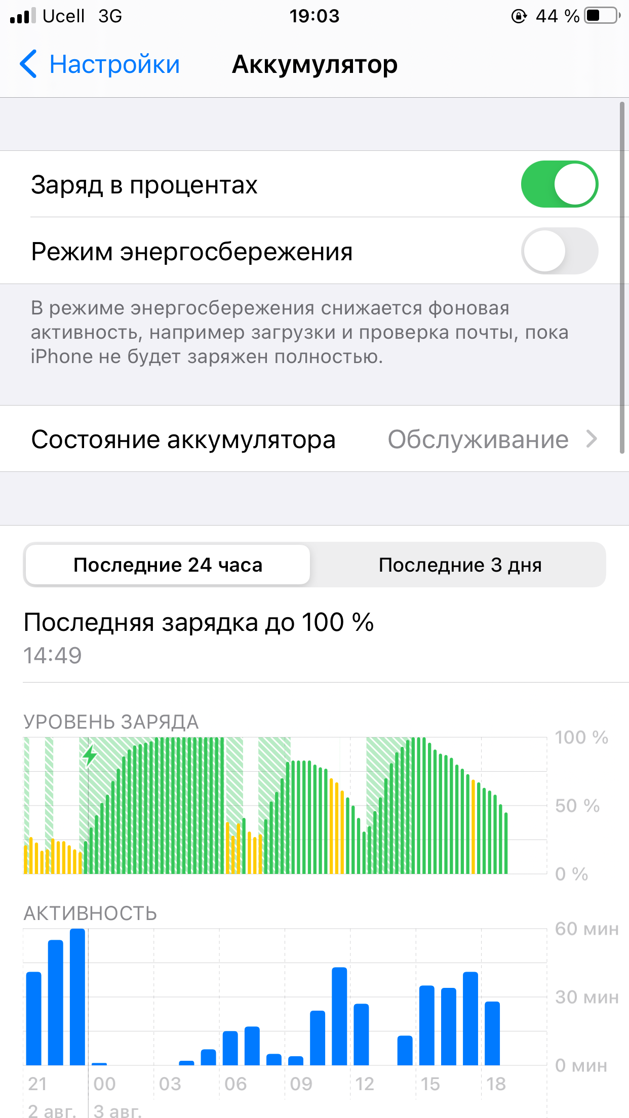 Быстрый расход заряда...