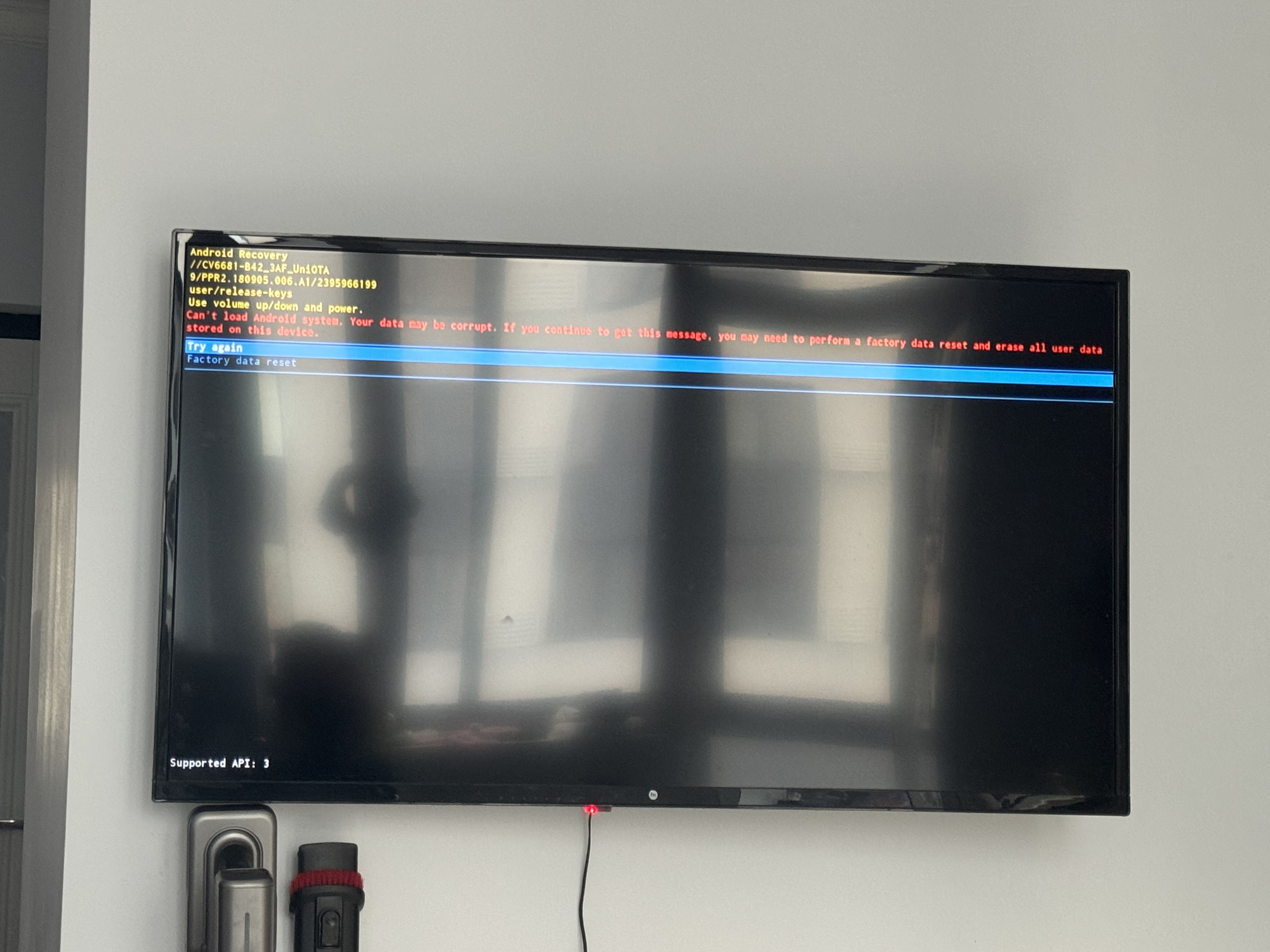Ошибка android recovery