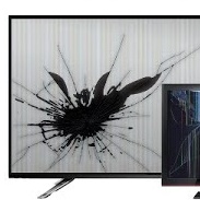 У телевизора разбит...