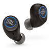 В наушниках JBL Free. 