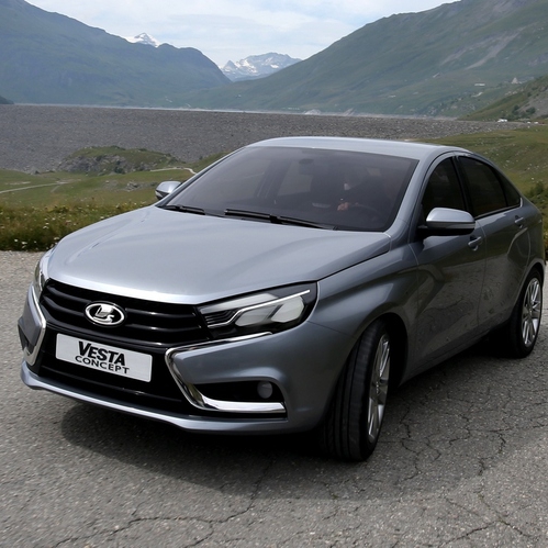 Седан LADA Vesta?? выехал с...