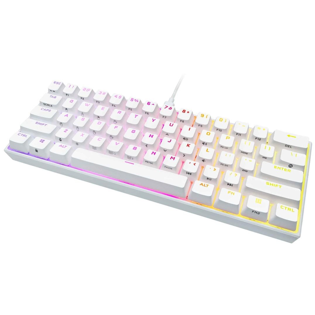 Американская Corsair изготовила новую мини-клавиатуру для игр - K65 RGB  Mini White за 110 долларов